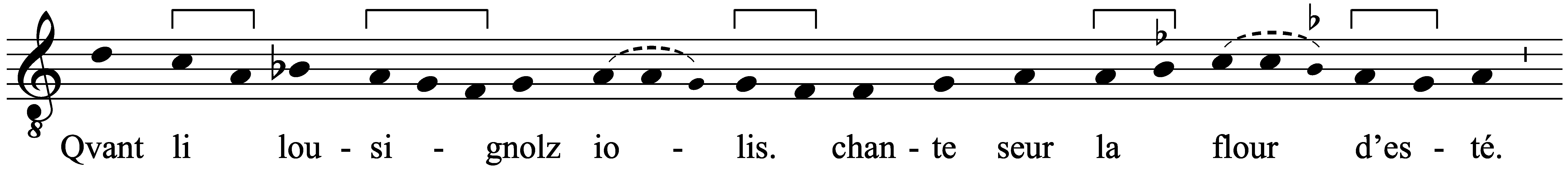 Work musical notation